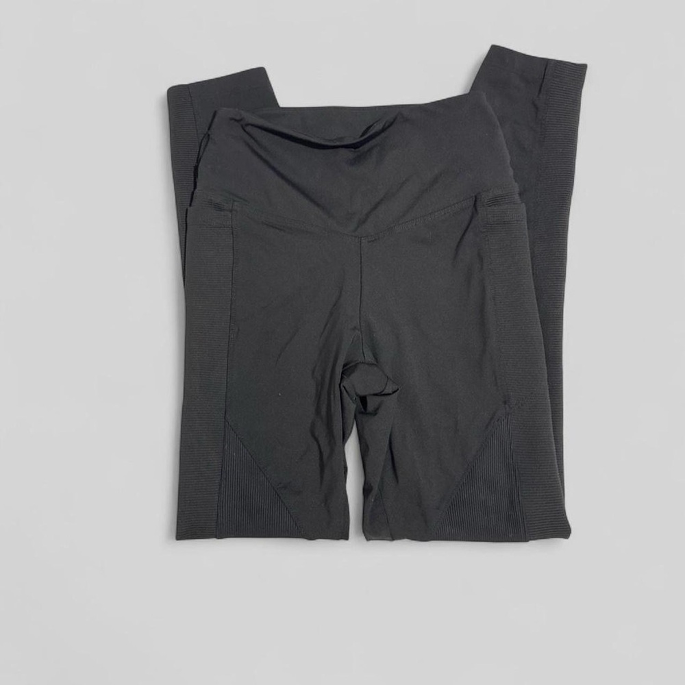 PINK Victoria's Secret Black Seam-Panel High-Waist Leggings